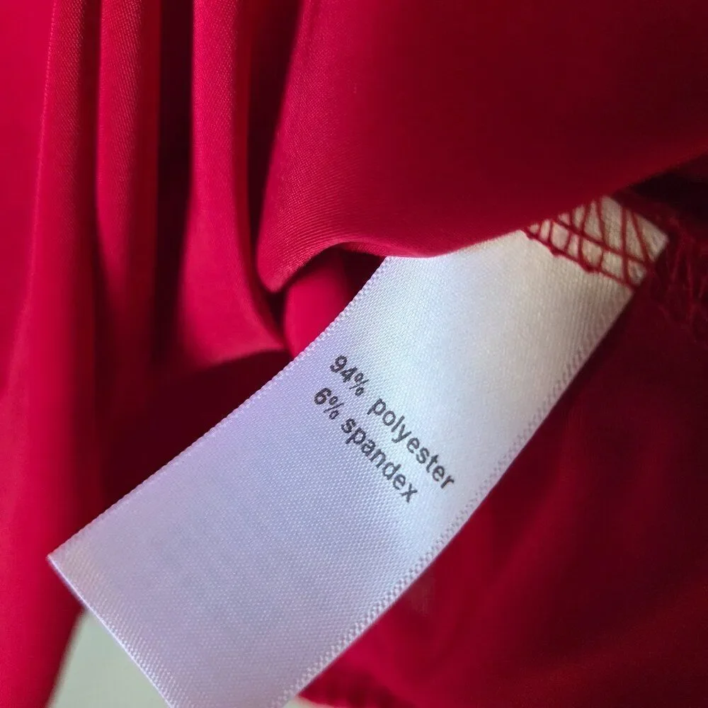 NWT MAURICES SEXY DRESS COWL NECK RED TANK TOP SIZE LARGE - Picture 10 of 12